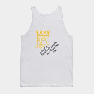 Lunatic King Design Tank Top